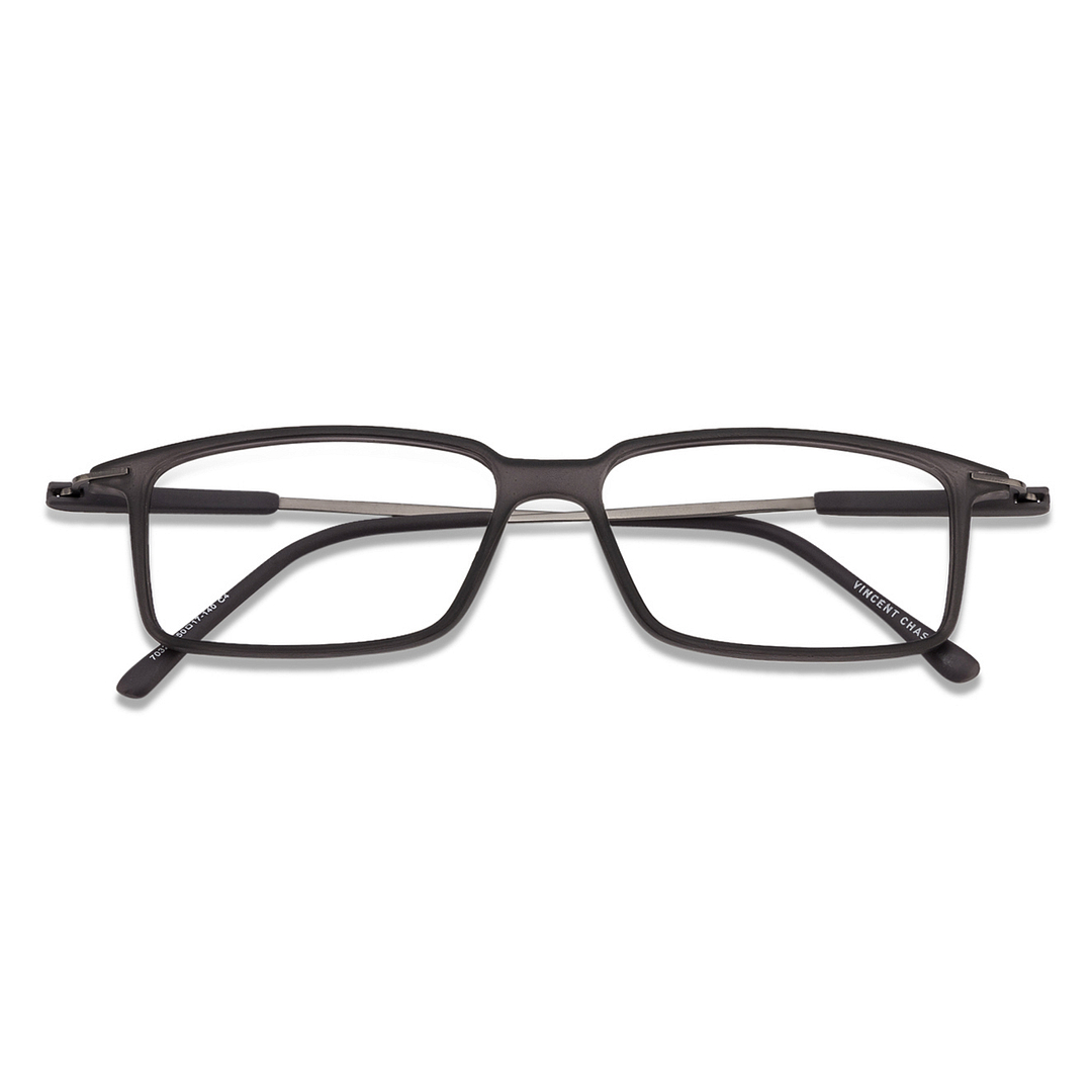 Lenskart Lenskart TOI Special: Matte Grey Gunmetal Full Rim Rectangle Lenskart TOI Special SCALR 7032-1-C4 right side