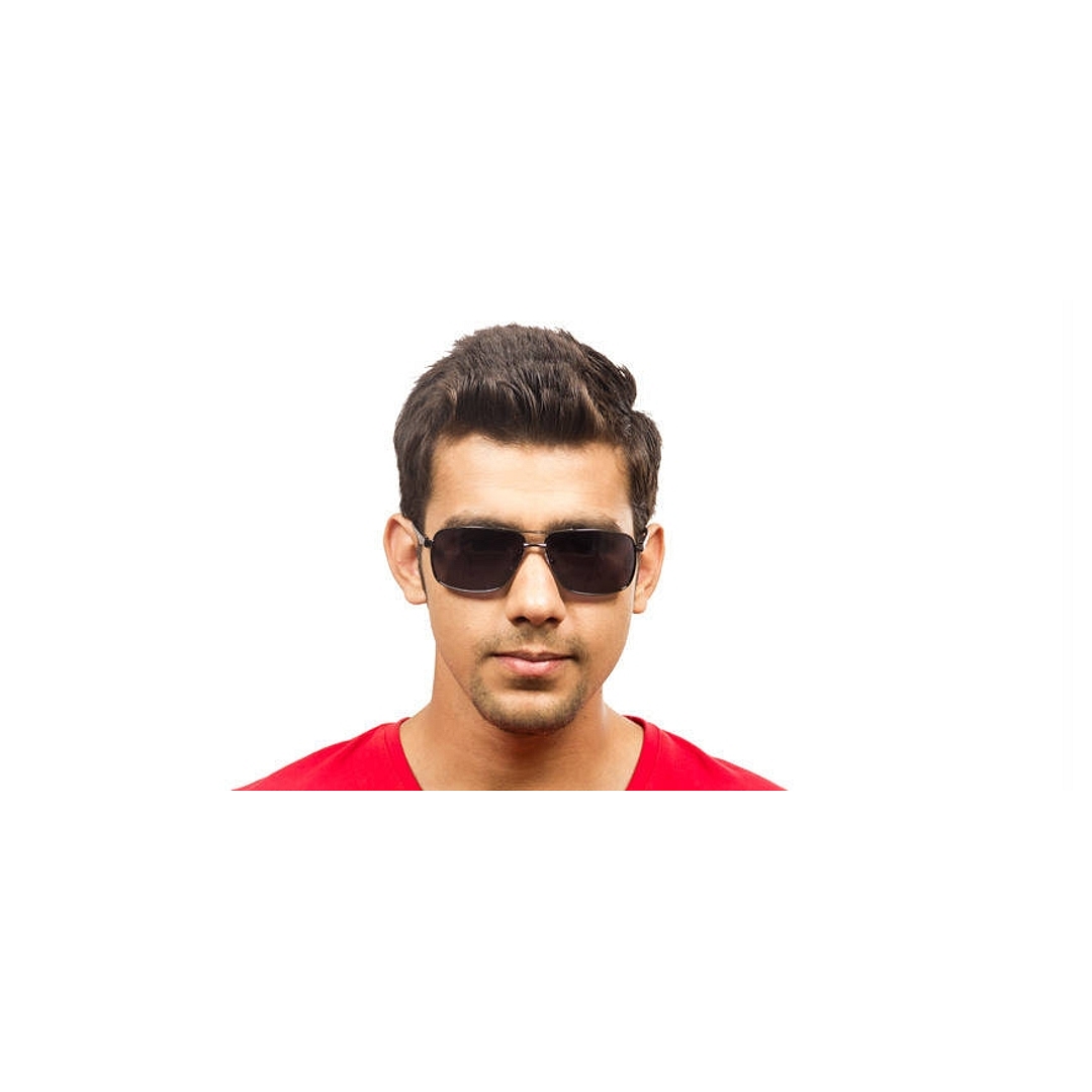 Vincent Chase Online Gunmetal Full Rim Rectangle left side