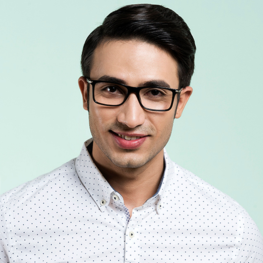 Lenskart Air Online Black Full Rim Rectangle left side