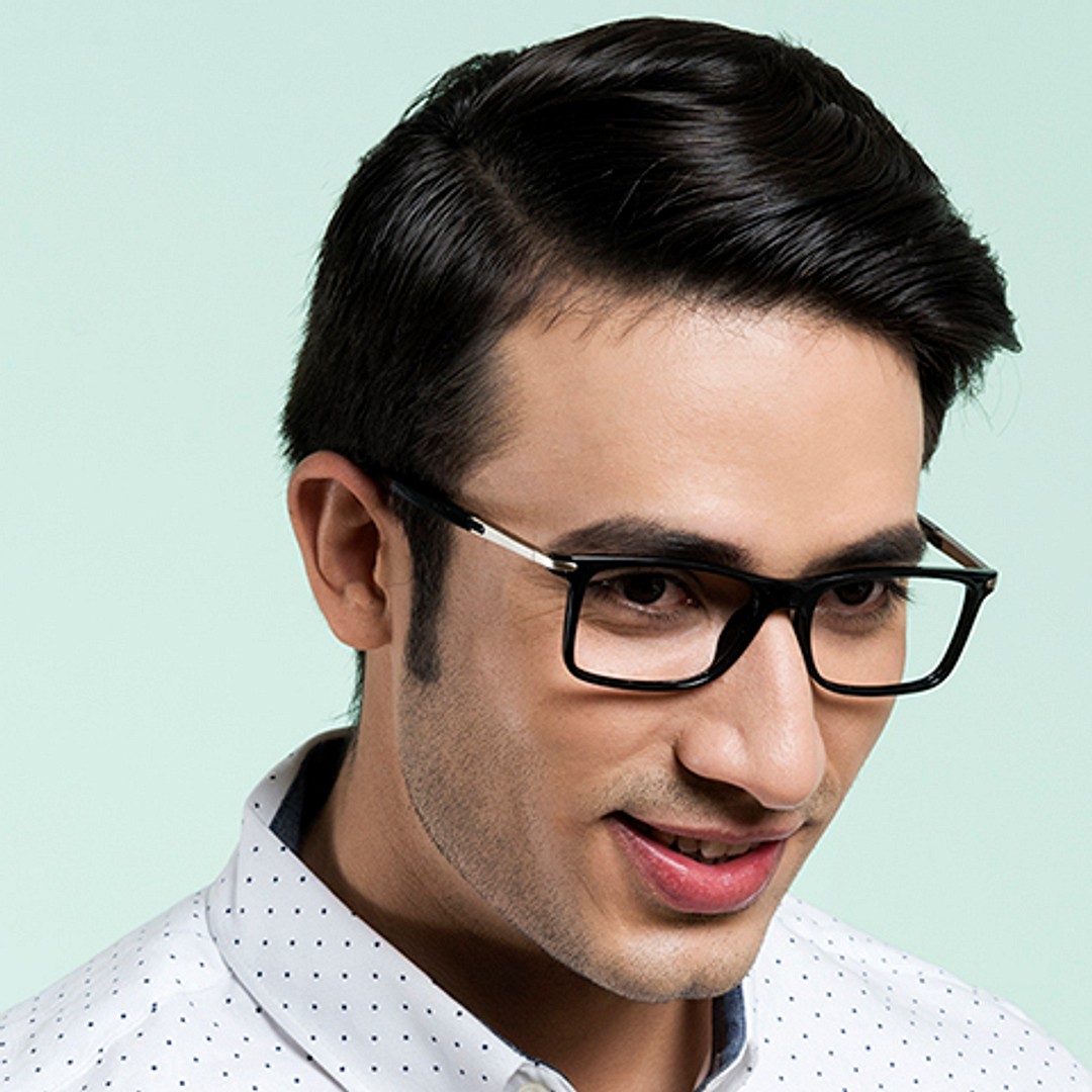 Lenskart Air Online Black Full Rim Rectangle right side