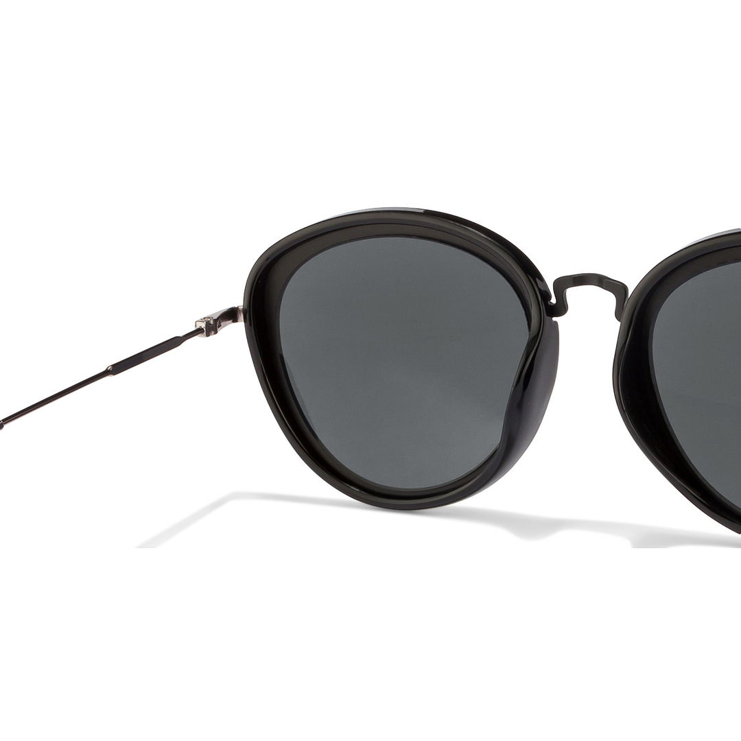 Vincent Chase Online Gunmetal Full Rim Round left side