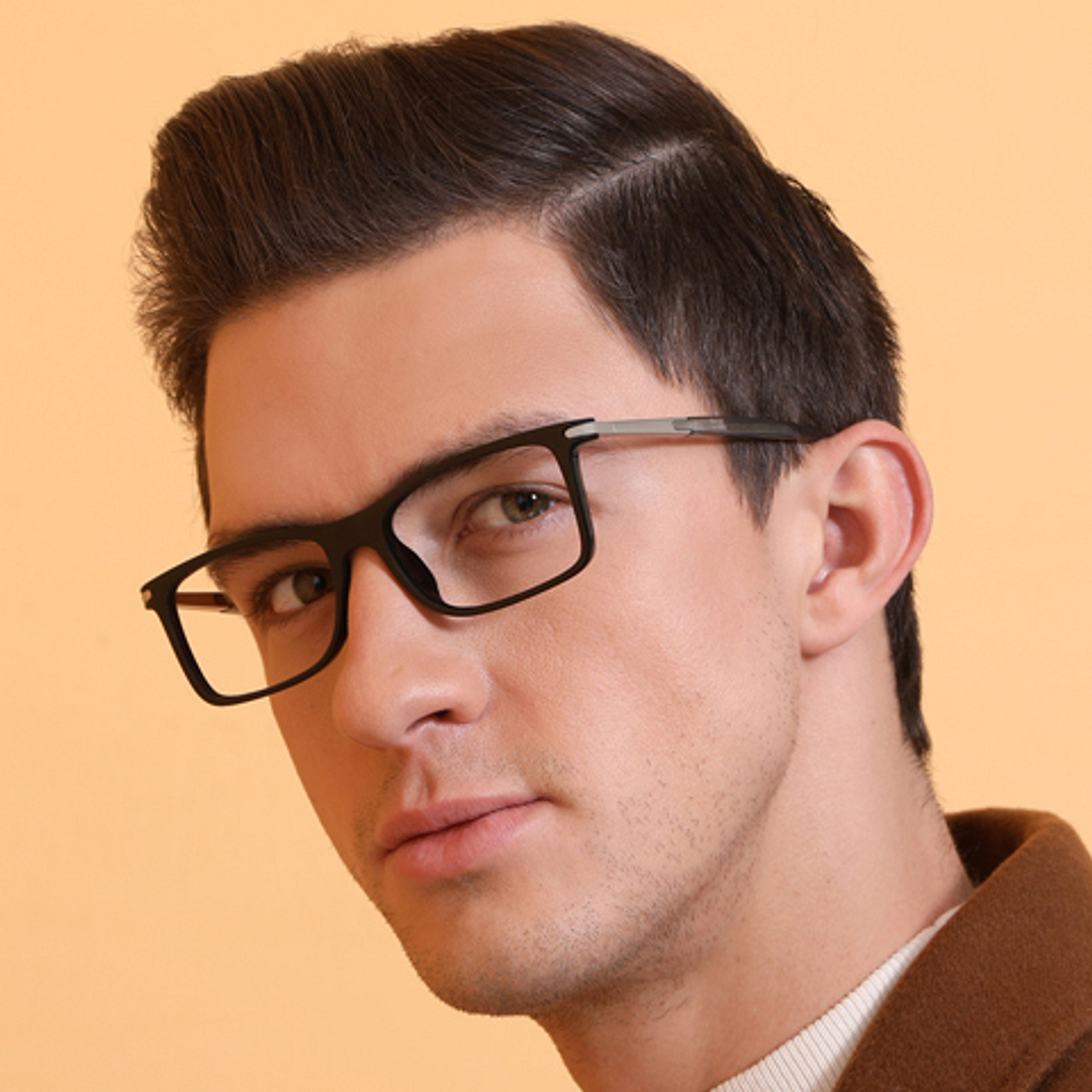 Lenskart Air Online Black Full Rim Rectangle right side