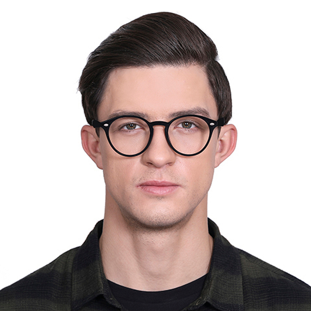 Vincent Chase Online Black Full Rim Round left side