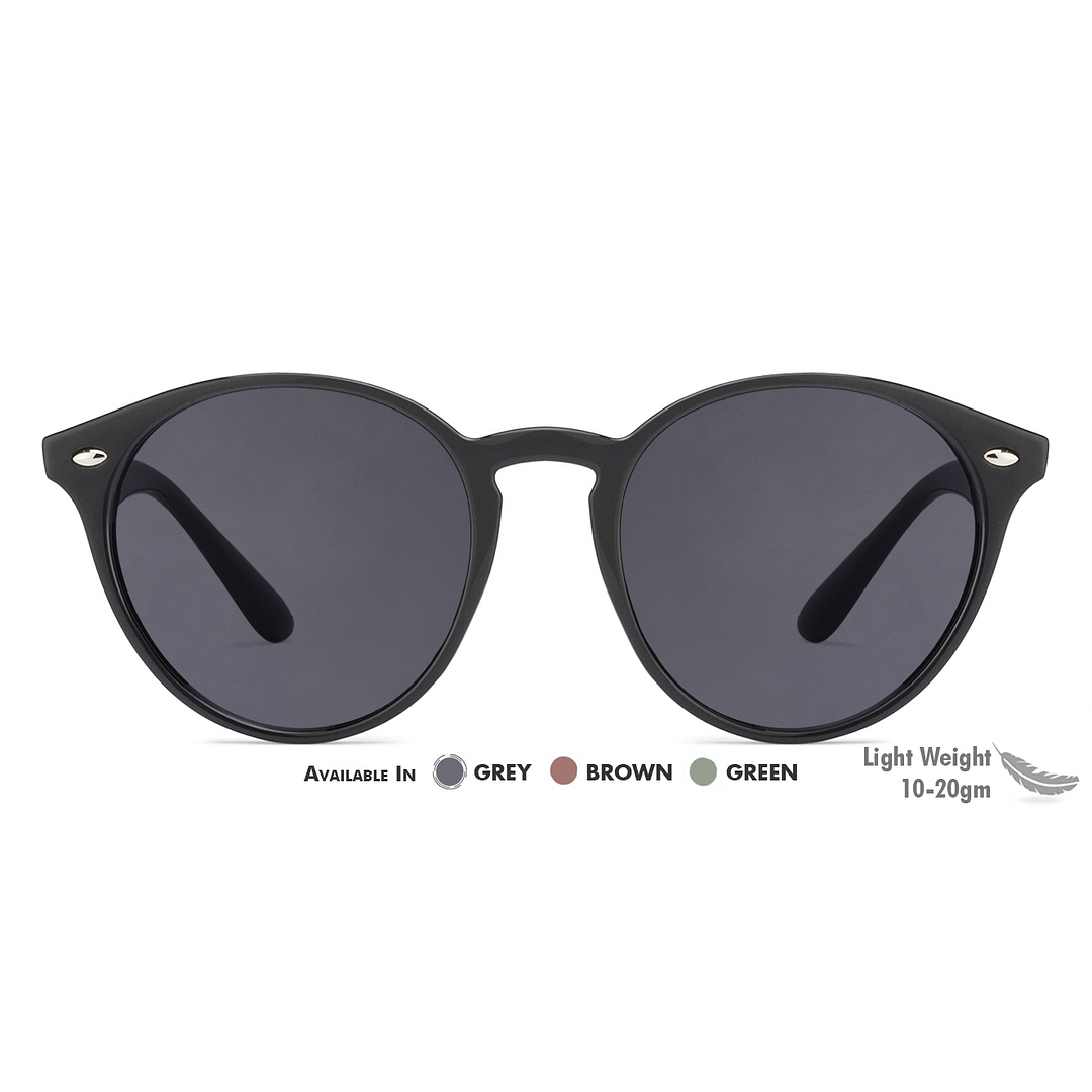 Vincent Chase Online Black Full Rim Round left side