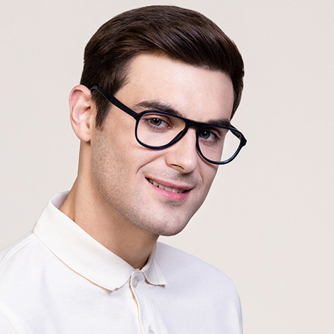 Vincent Chase Online Blue Transparent Full Rim Aviator right side