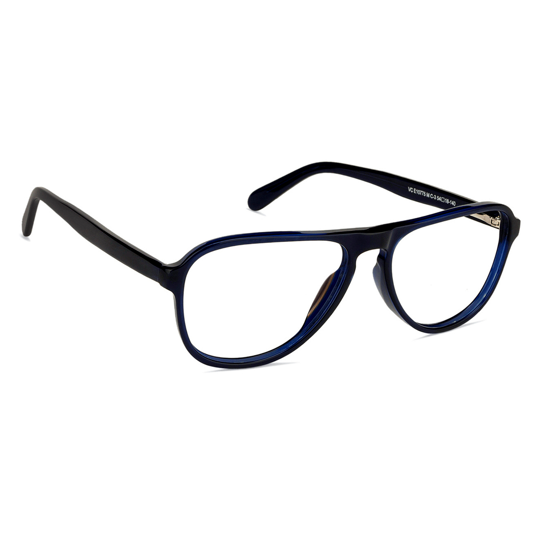 Vincent Chase Online Blue Transparent Full Rim Aviator left side