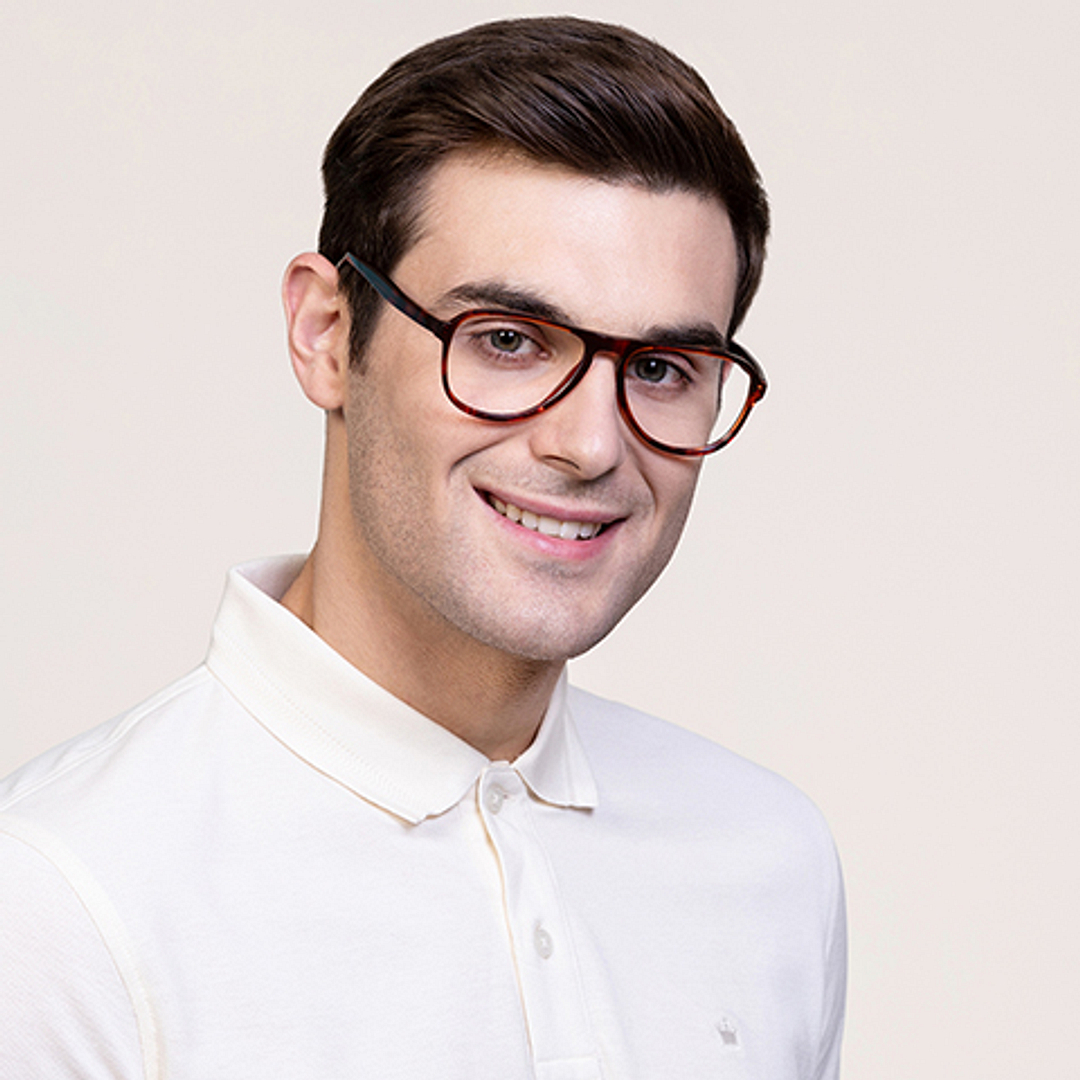 Vincent Chase Online Light Brown Full Rim Aviator right side