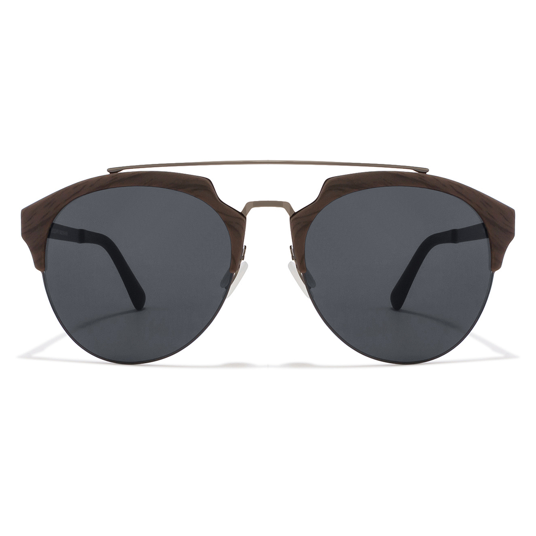Vincent Chase Online Brown Full Rim Aviator left side