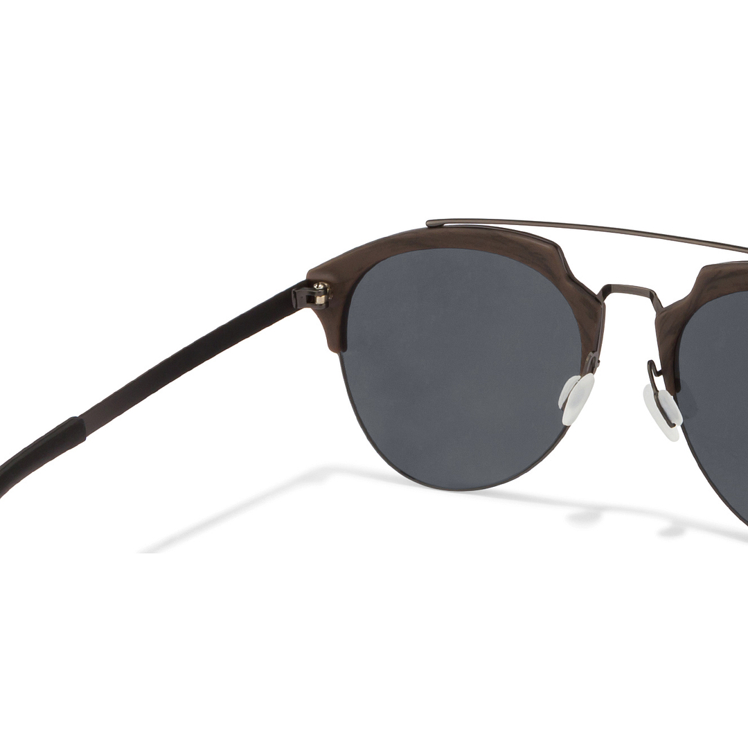 Vincent Chase Online Brown Full Rim Aviator left side