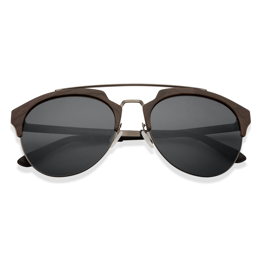 Vincent Chase Online Brown Full Rim Aviator right side