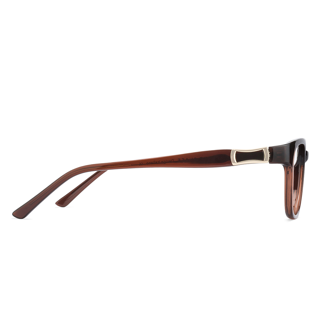 Lenskart Air Online Light Brown Full Rim Cat Eye left side
