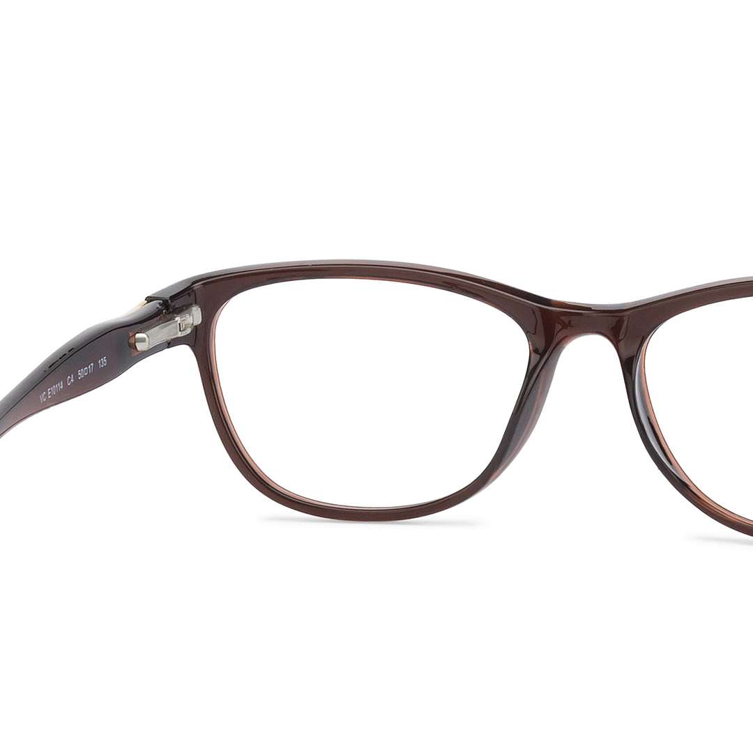 Lenskart Air Online Light Brown Full Rim Cat Eye left side