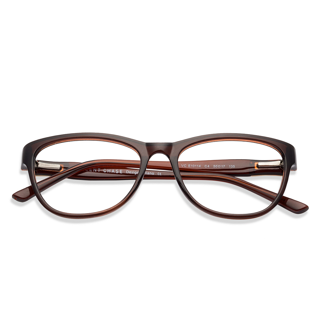 Lenskart Air Online Light Brown Full Rim Cat Eye right side