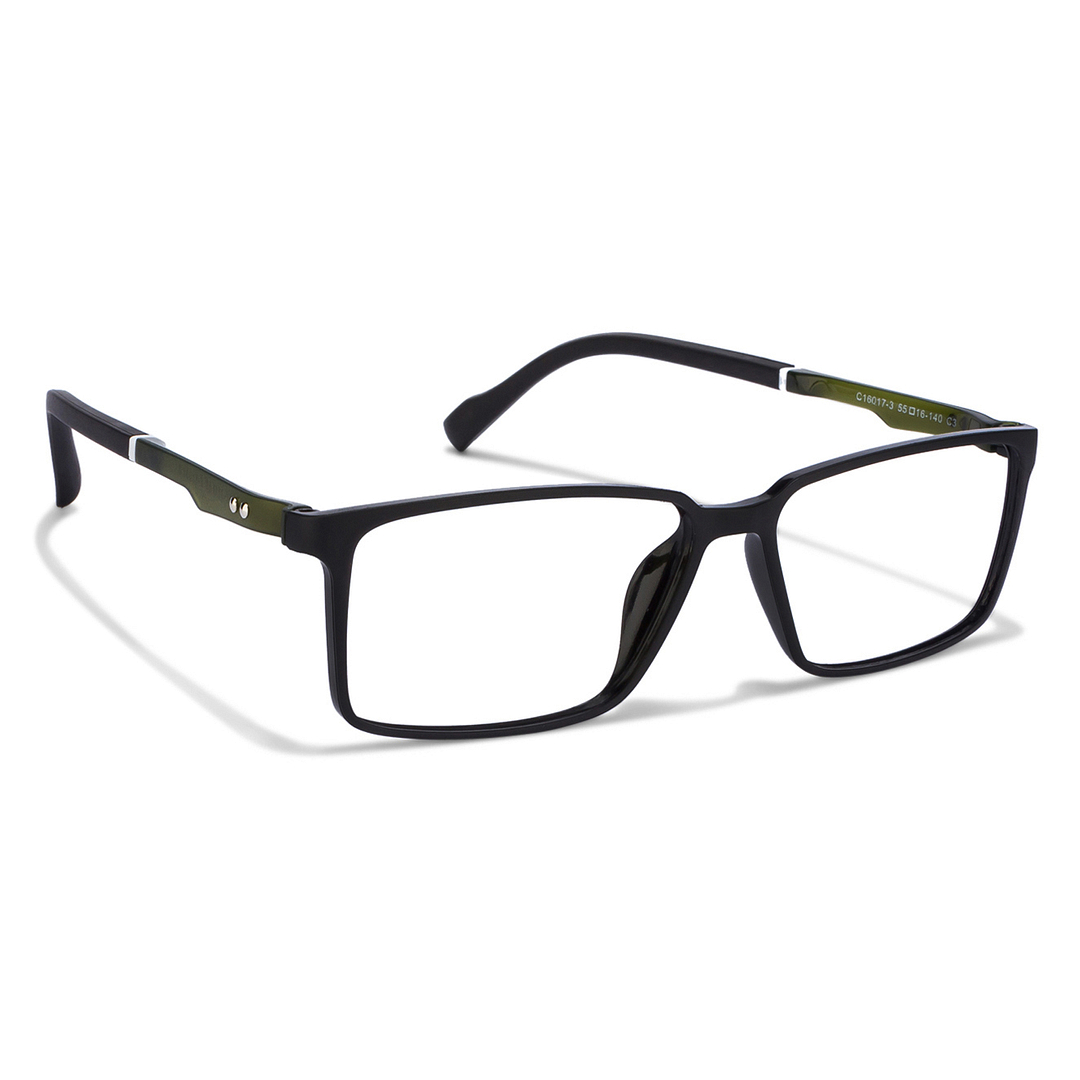 Lenskart Lenskart TOI Special: Lenskart Air: Black Green White Black Full Rim Rectangle Lenskart TOI Special OTHERS C 16017-3-C3 left side