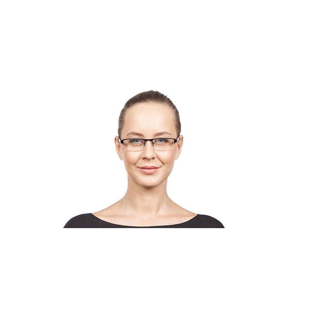 Vincent Chase Online Black Half Rim Rectangle left side