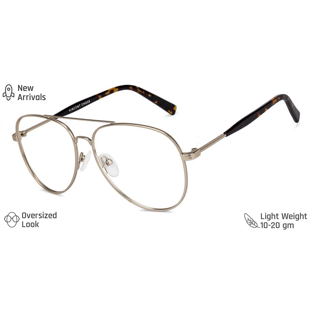 Vincent Chase Online Gold Full Rim Aviator right side