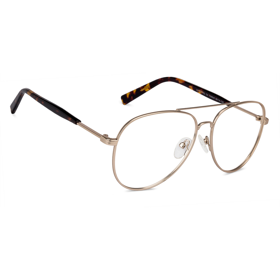 Vincent Chase Online Gold Full Rim Aviator left side
