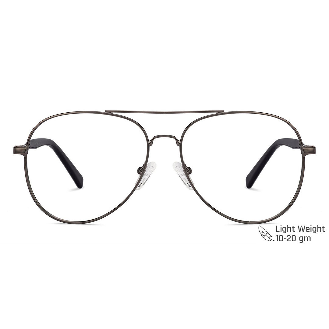 Vincent Chase Online Mid Gunmetal Full Rim Aviator left side