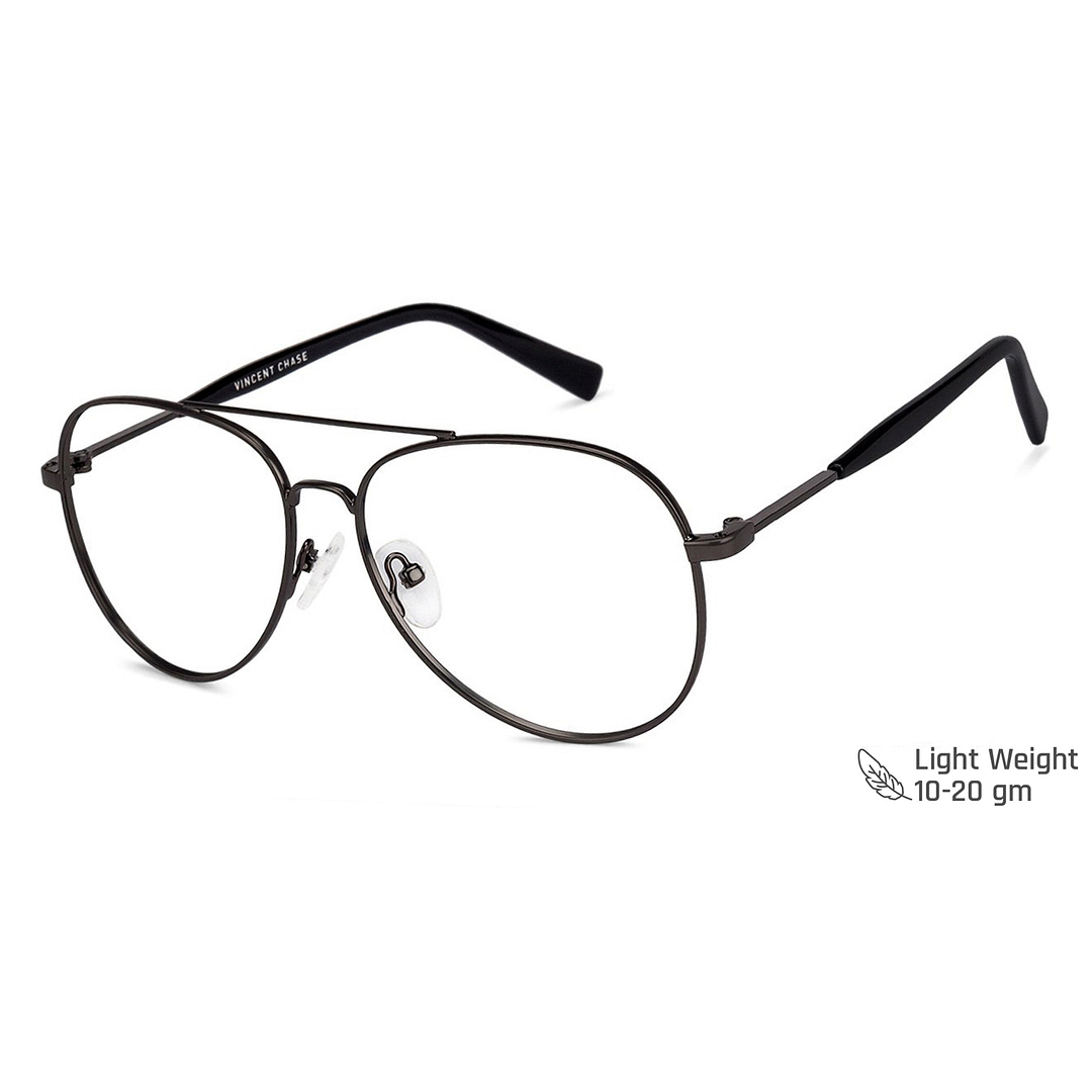 Vincent Chase Online Mid Gunmetal Full Rim Aviator right side
