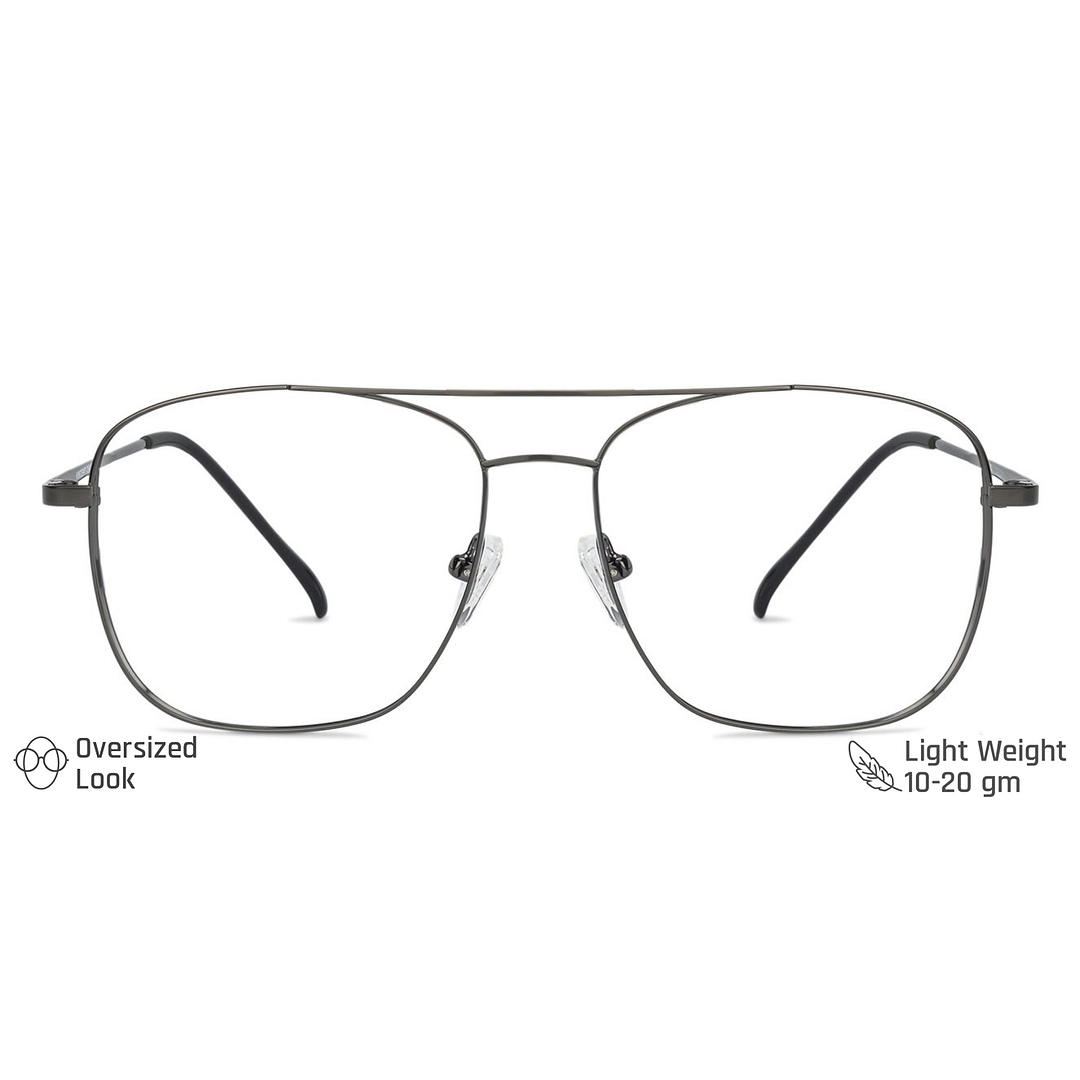 Vincent Chase Online Mid Gunmetal Full Rim Square left side