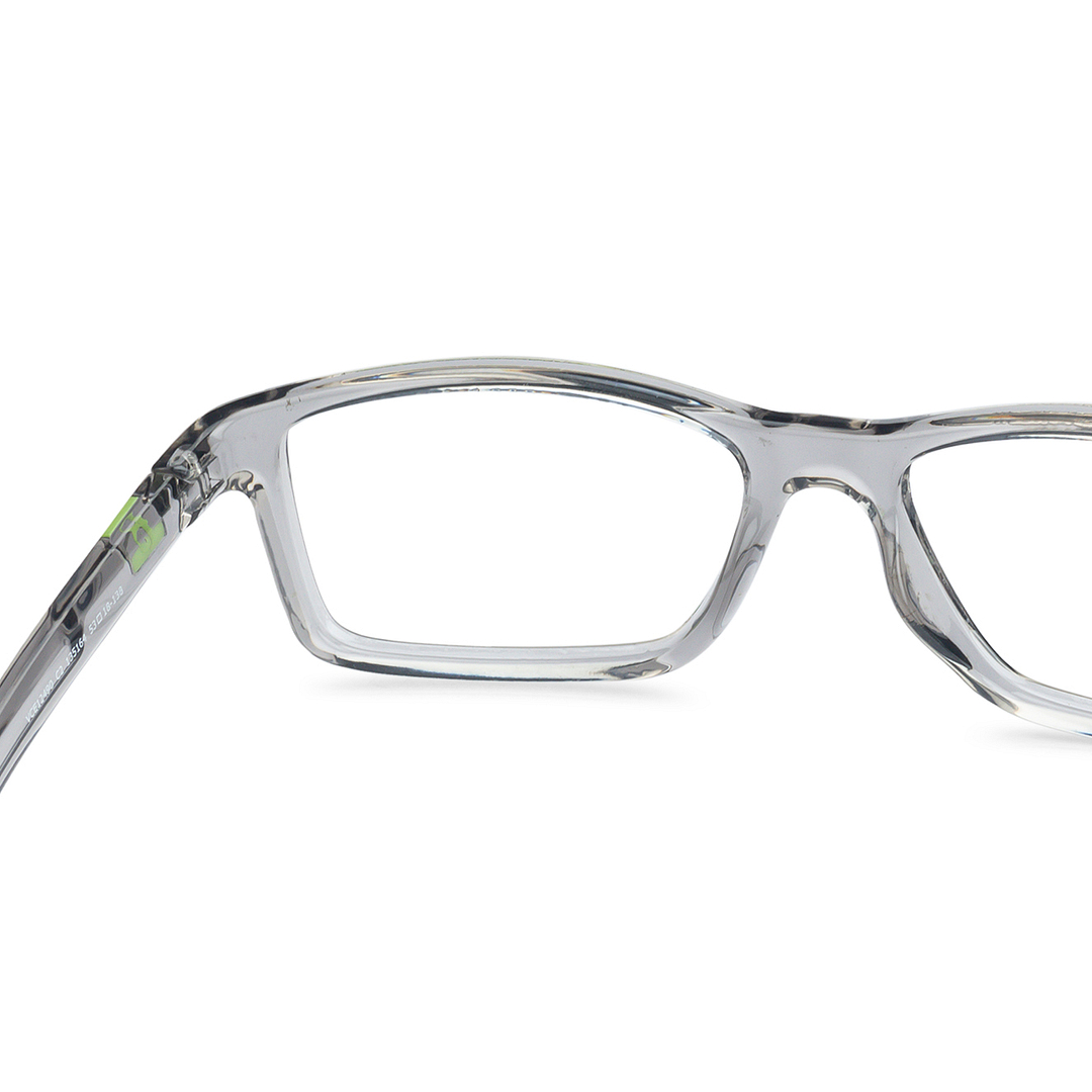 Lenskart Air Online Gray Transparent Full Rim Rectangle left side