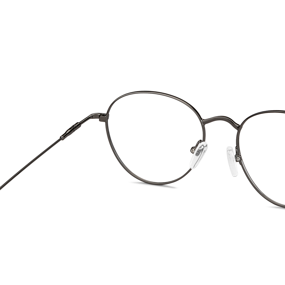 Vincent Chase Online Mid Gunmetal Full Rim Round left side