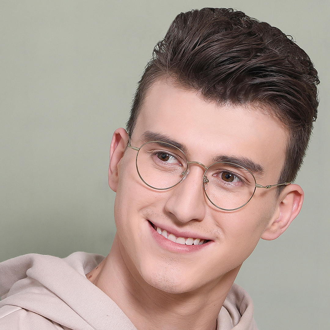 Vincent Chase Online Gold Full Rim Round left side