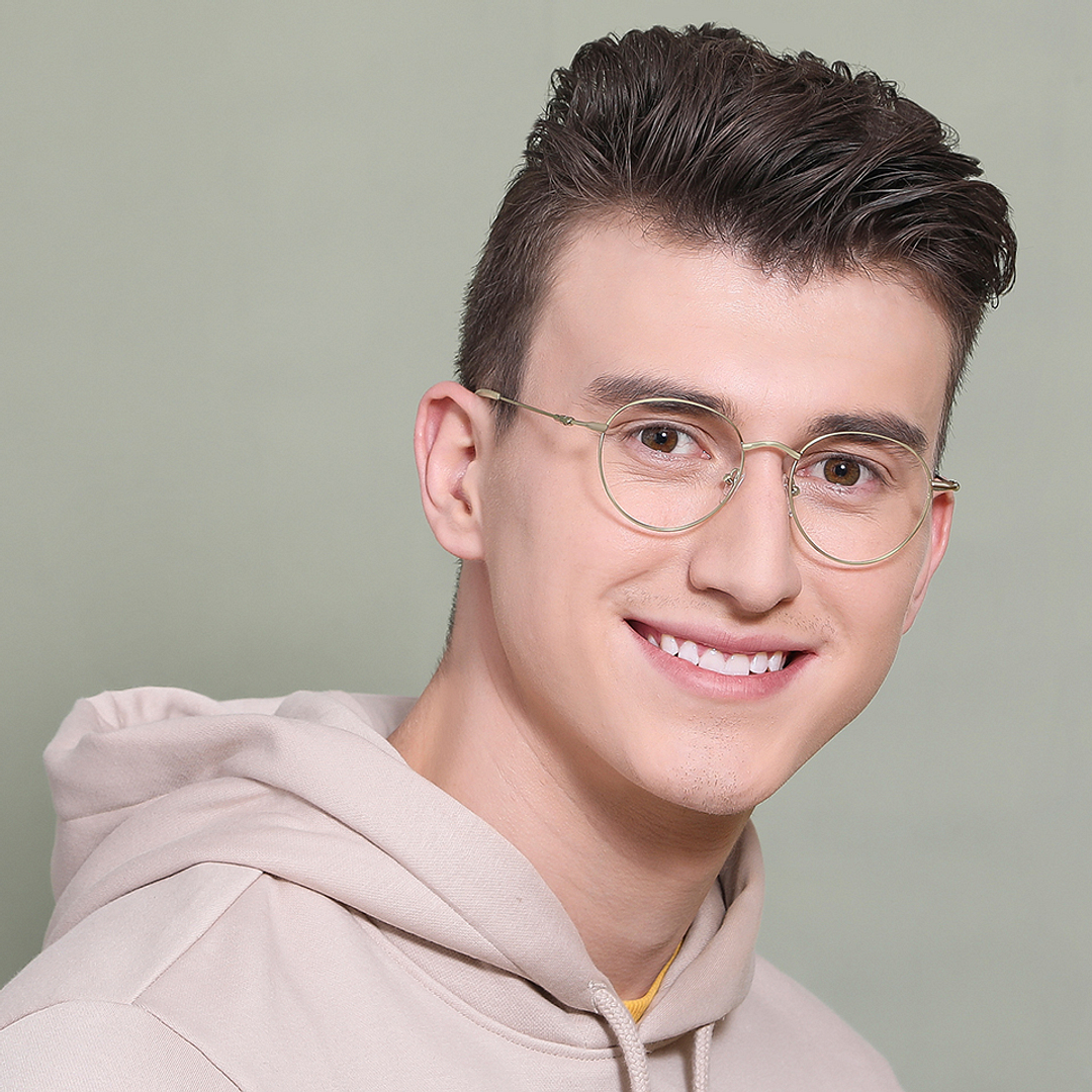 Vincent Chase Online Gold Full Rim Round right side