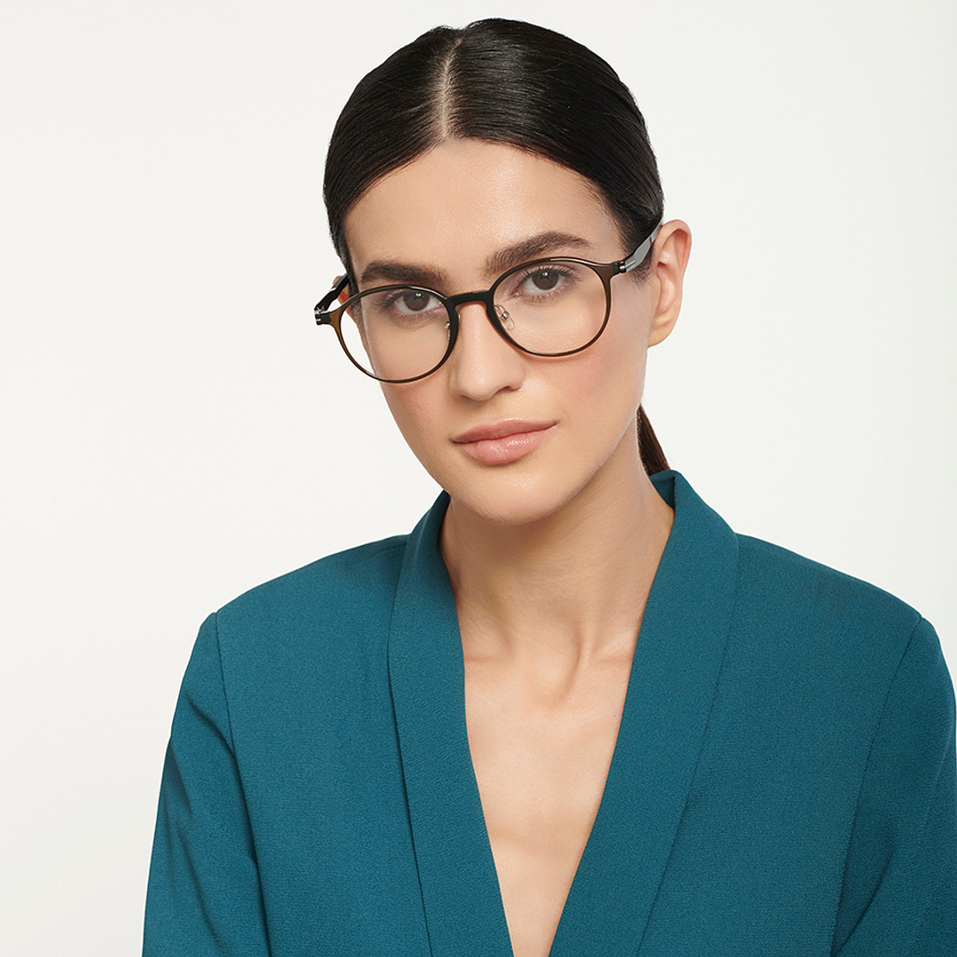 Lenskart Air Online Light Brown Full Rim Round right side