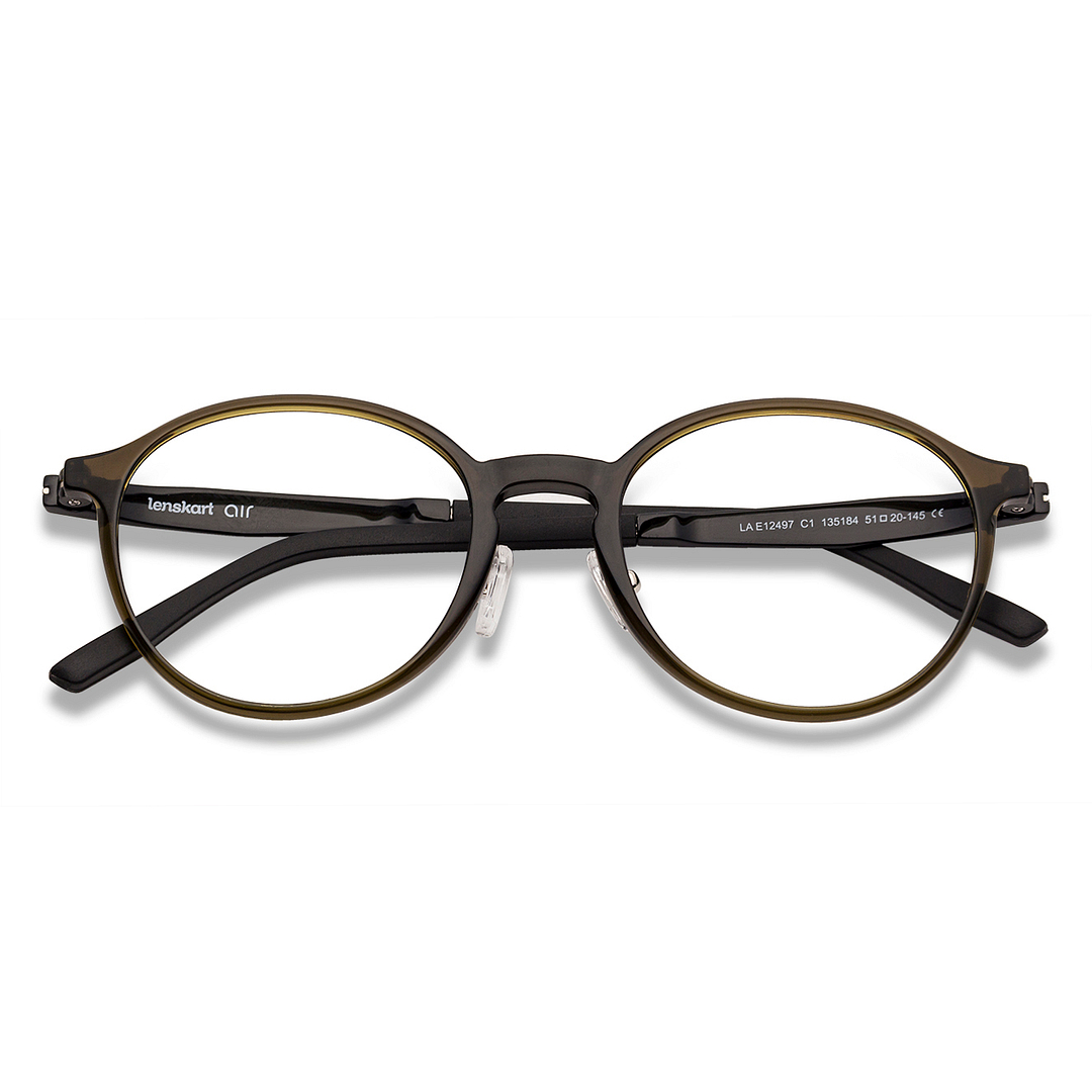 Lenskart Air Online Light Brown Full Rim Round left side
