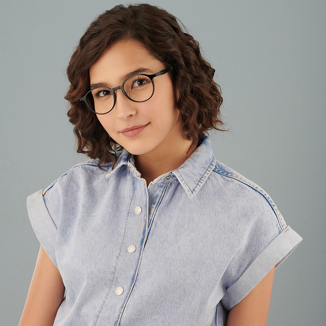 Lenskart Air Sky Blue Full Rim Round right side