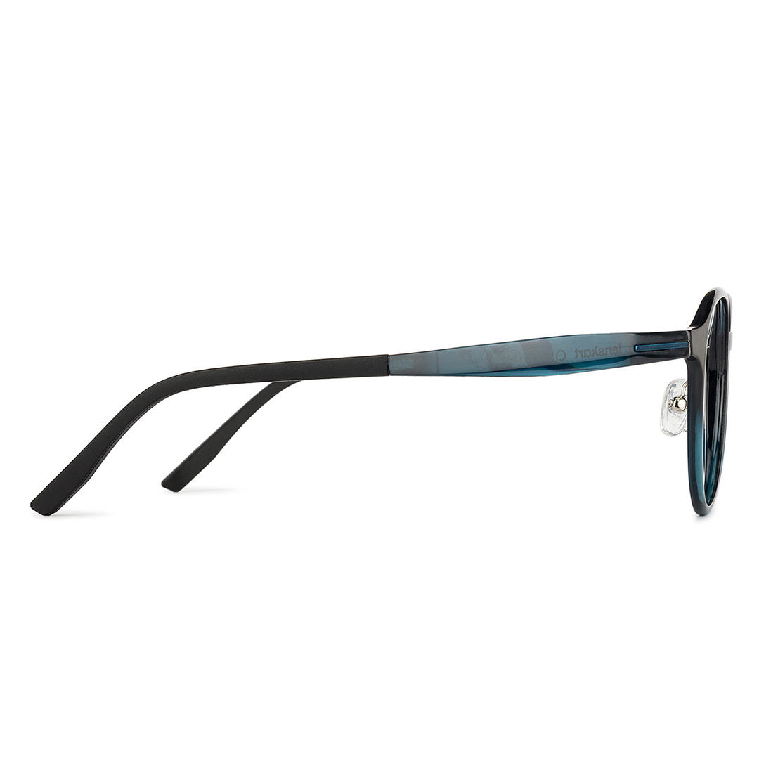 Lenskart Air Sky Blue Full Rim Round left side