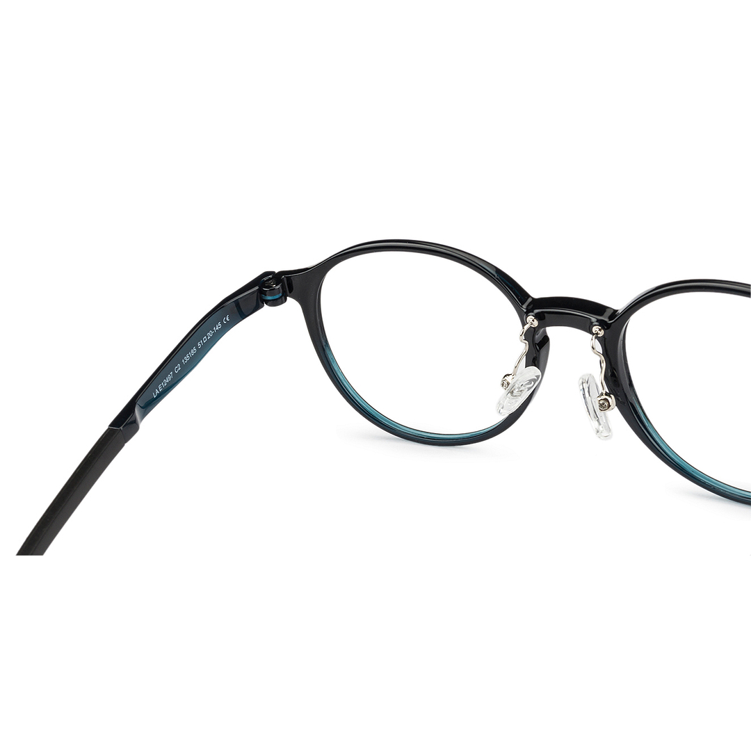 Lenskart Air Sky Blue Full Rim Round right side