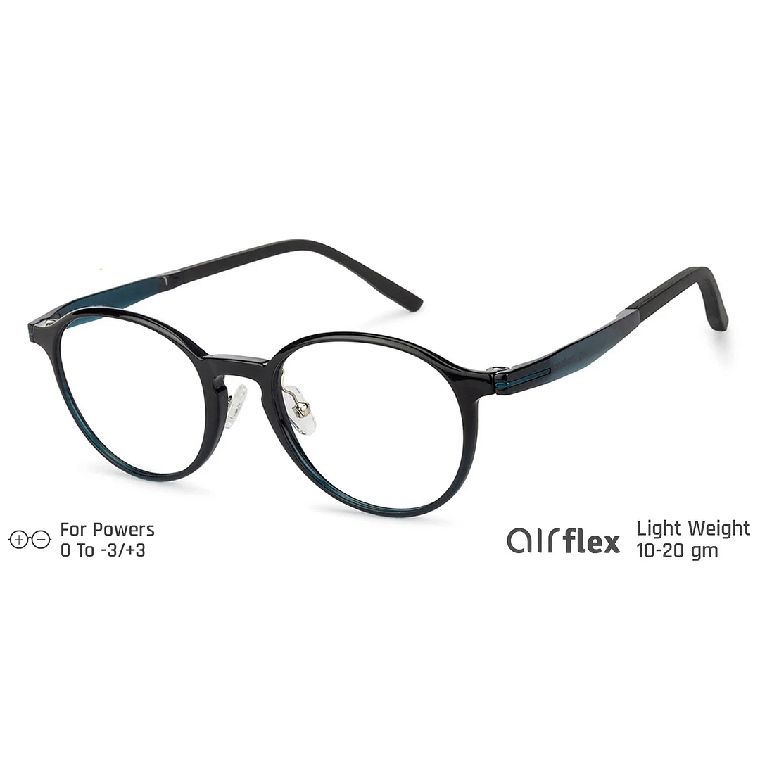 Lenskart Air Sky Blue Full Rim Round right side