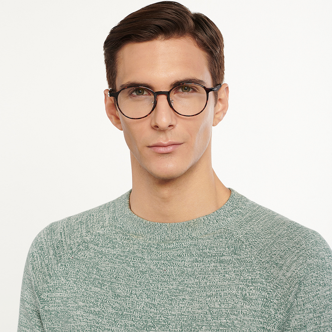 Lenskart Air Online Light Brown Full Rim Round right side