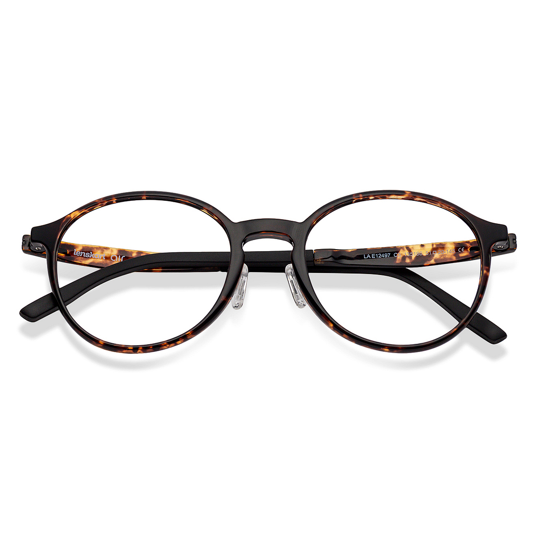 Lenskart Air Online Light Brown Full Rim Round left side