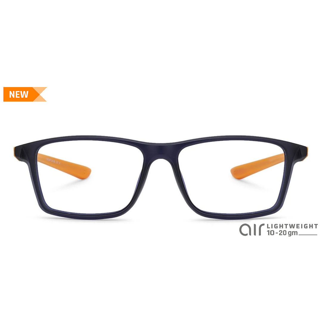 Lenskart Air Online Blue Transparent Full Rim Rectangle left side