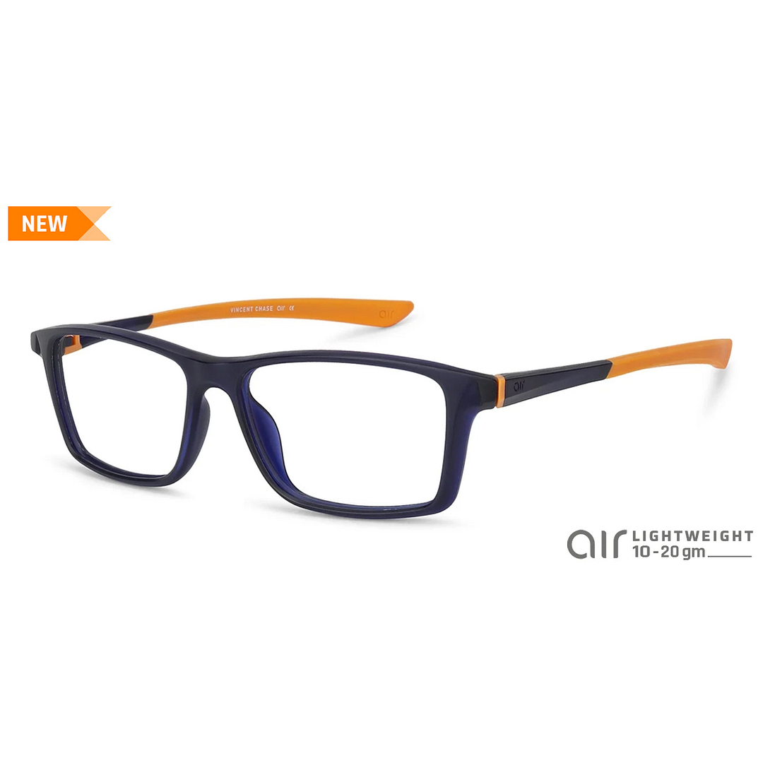 Lenskart Air Online Blue Transparent Full Rim Rectangle right side