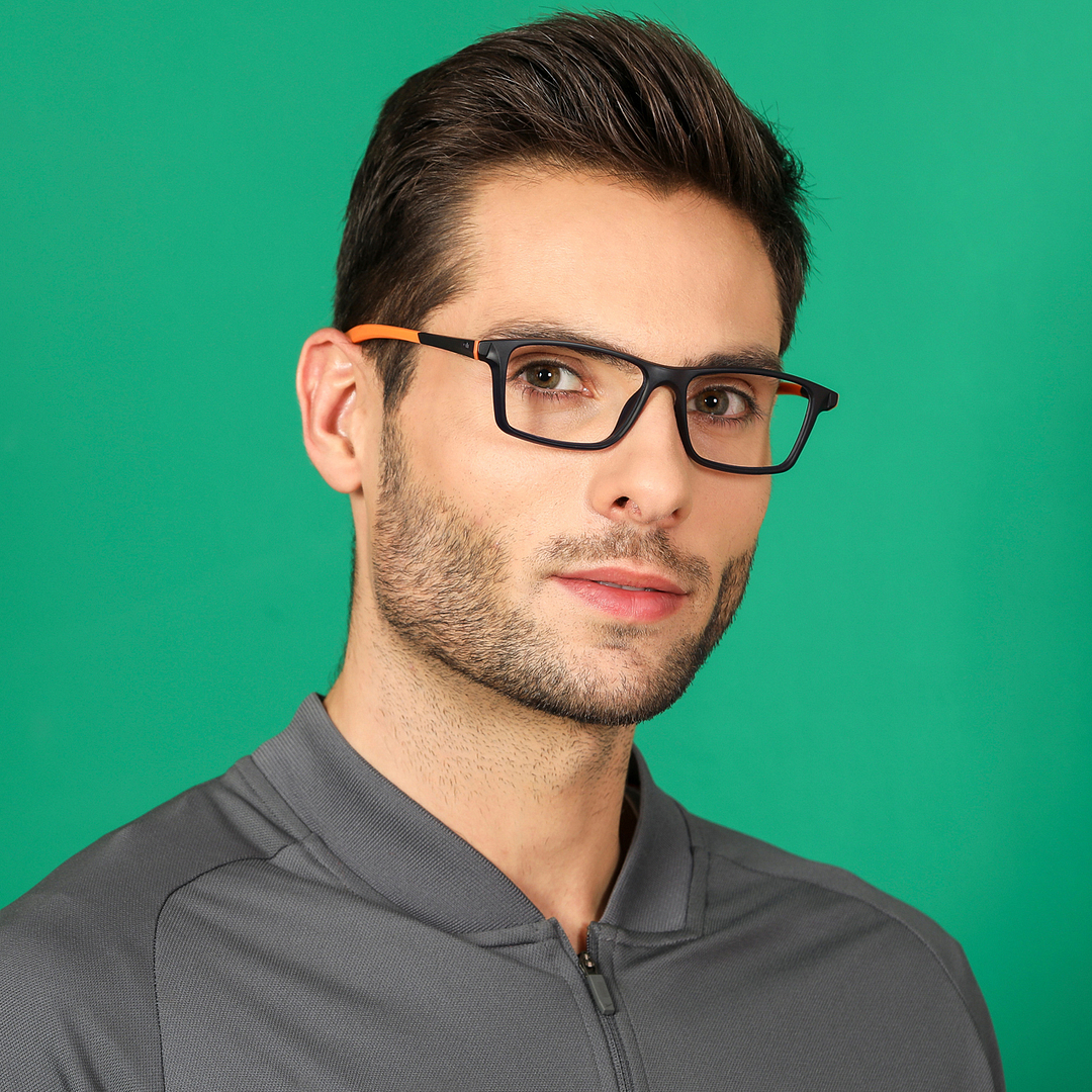 Lenskart Air Online Blue Transparent Full Rim Rectangle left side