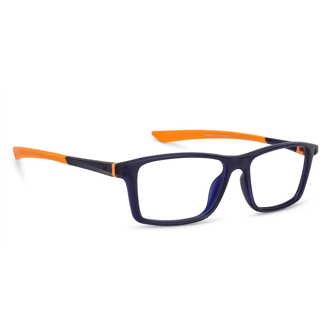 Lenskart Air Online Blue Transparent Full Rim Rectangle left side