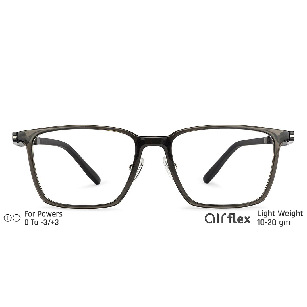 Lenskart Air LA Light Gray Full Rim Square right side