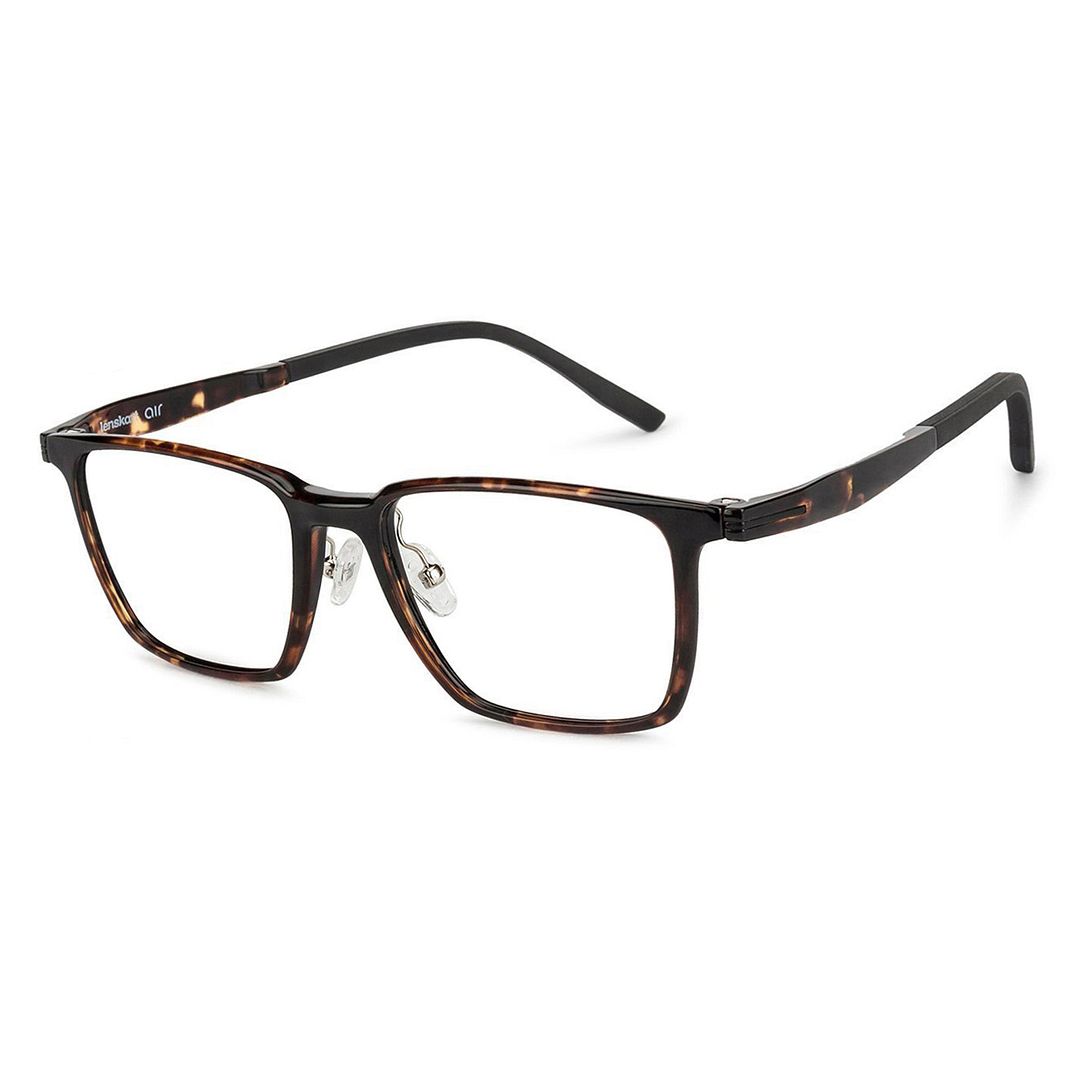 Lenskart Air LA Light Brown Full Rim Square right side