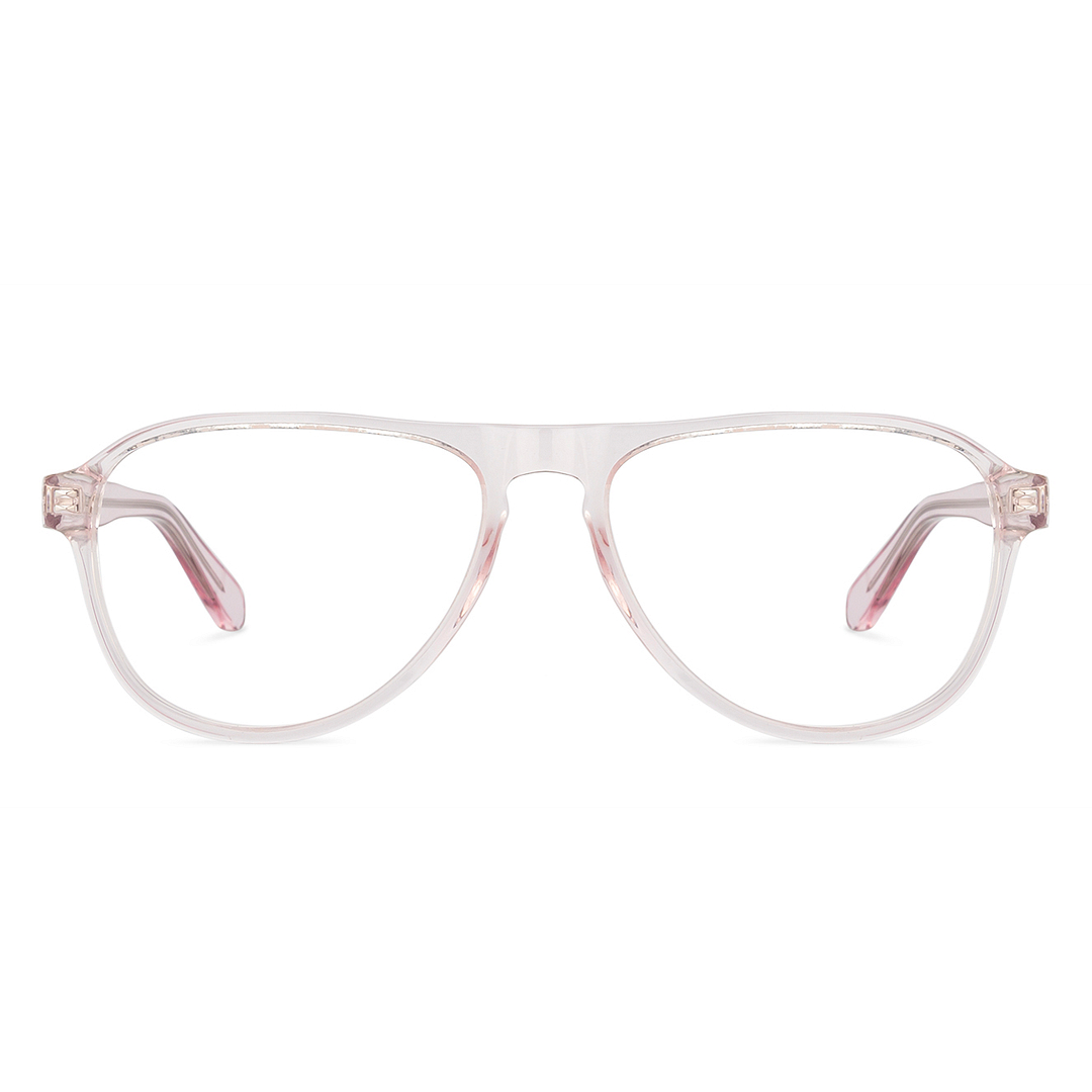 Vincent Chase Online Pink Transparent Full Rim Aviator left side