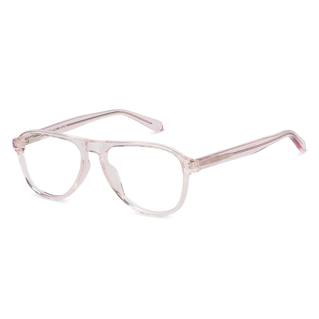 Vincent Chase Online Pink Transparent Full Rim Aviator right side