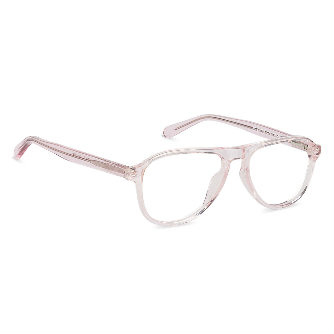 Vincent Chase Online Pink Transparent Full Rim Aviator left side