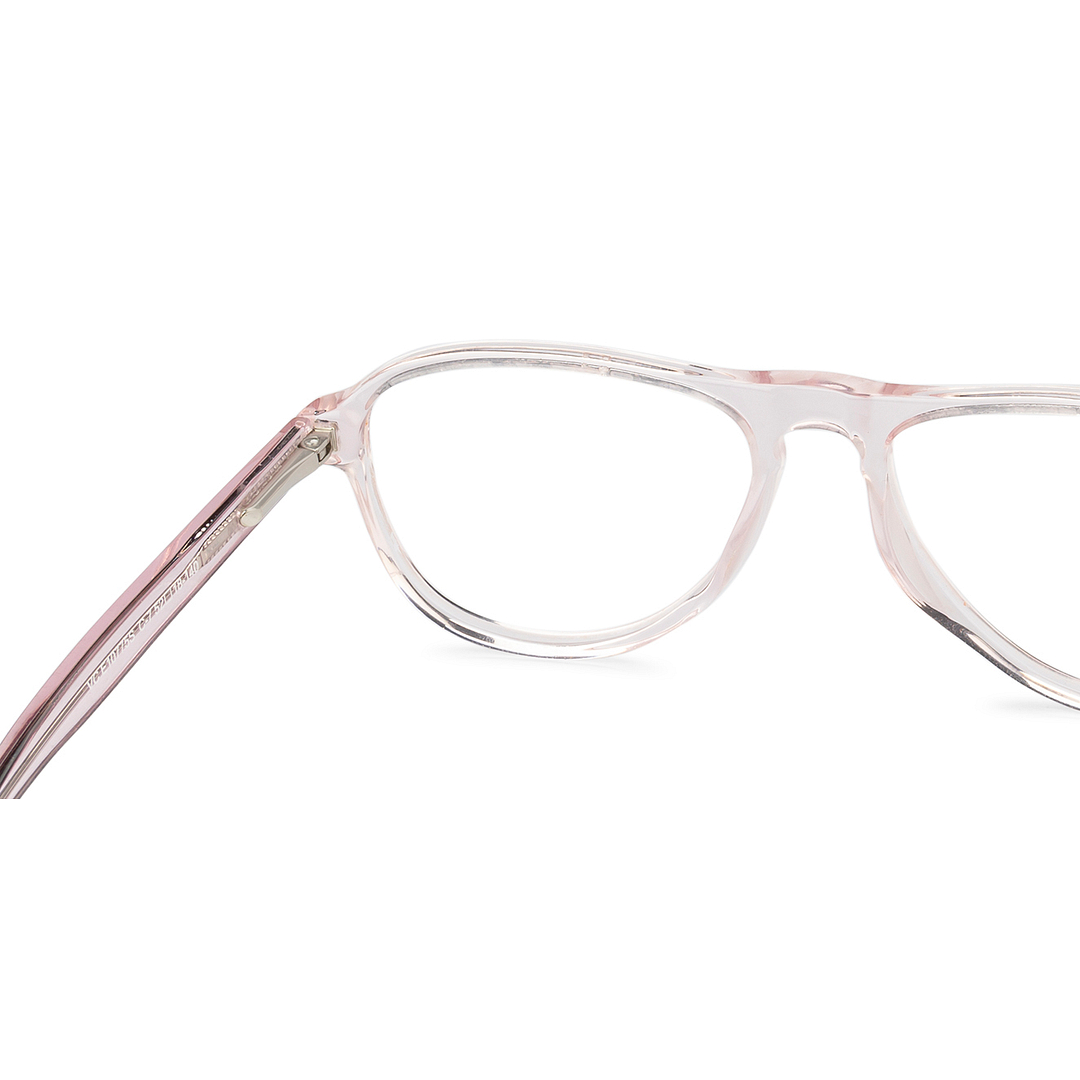 Vincent Chase Online Pink Transparent Full Rim Aviator left side