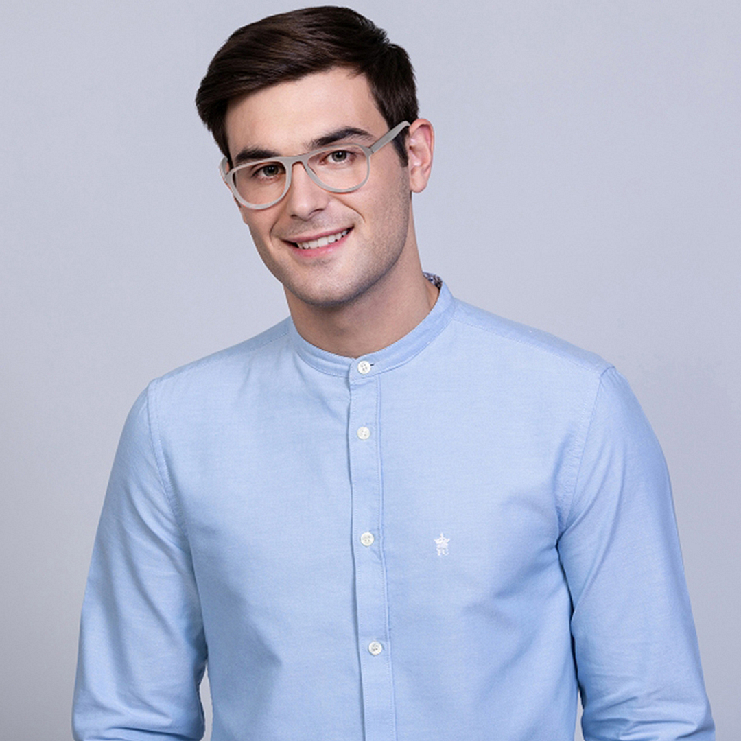 Vincent Chase Online Pink Transparent Full Rim Aviator left side