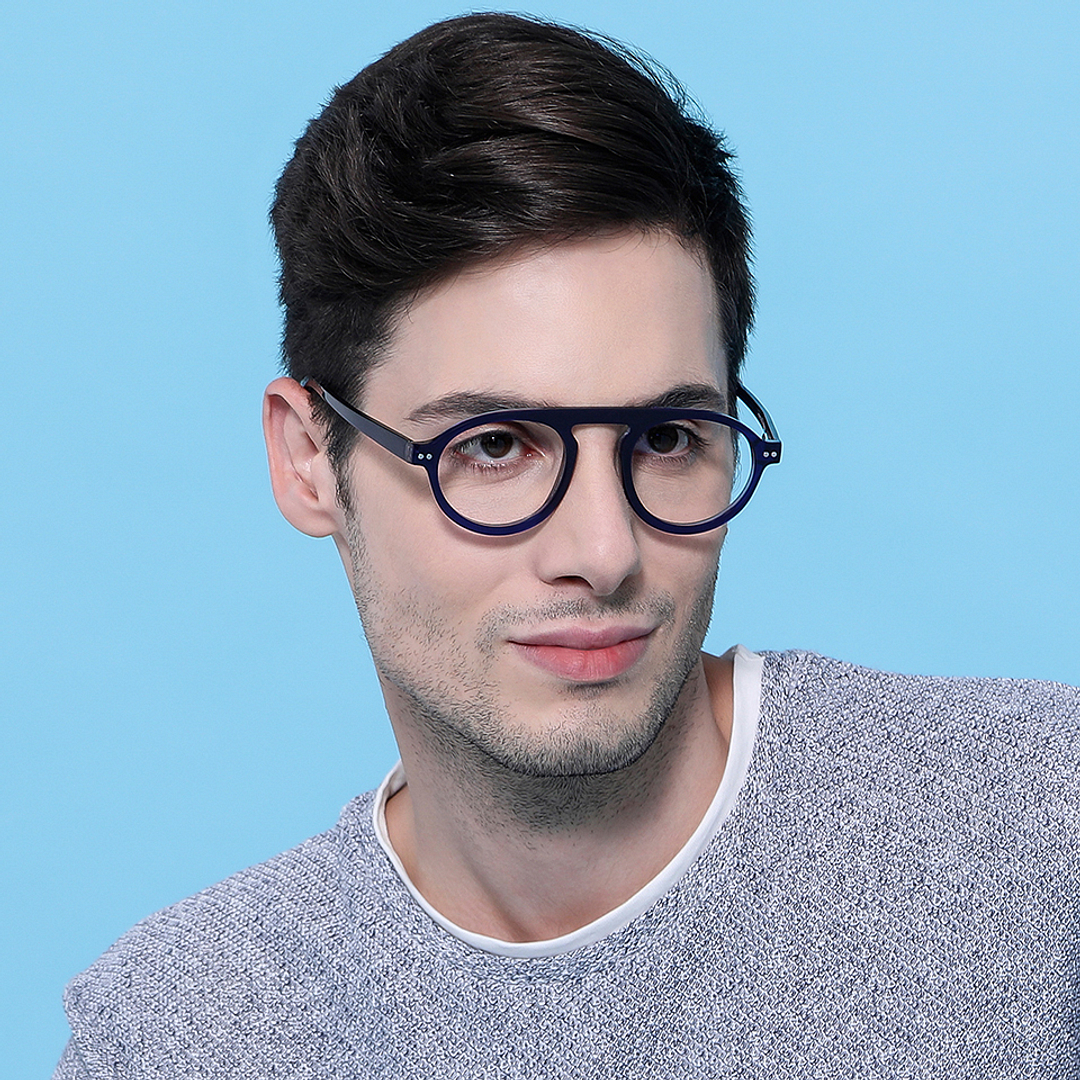 Vincent Chase Online Sky Blue Full Rim Round right side