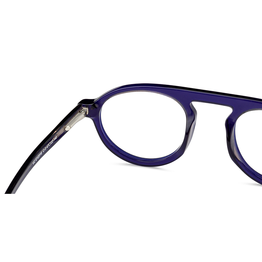 Vincent Chase Online Sky Blue Full Rim Round left side