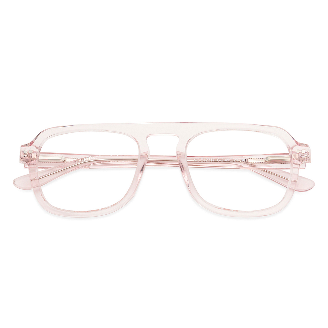 Vincent Chase Online Pink Transparent Full Rim Square right side
